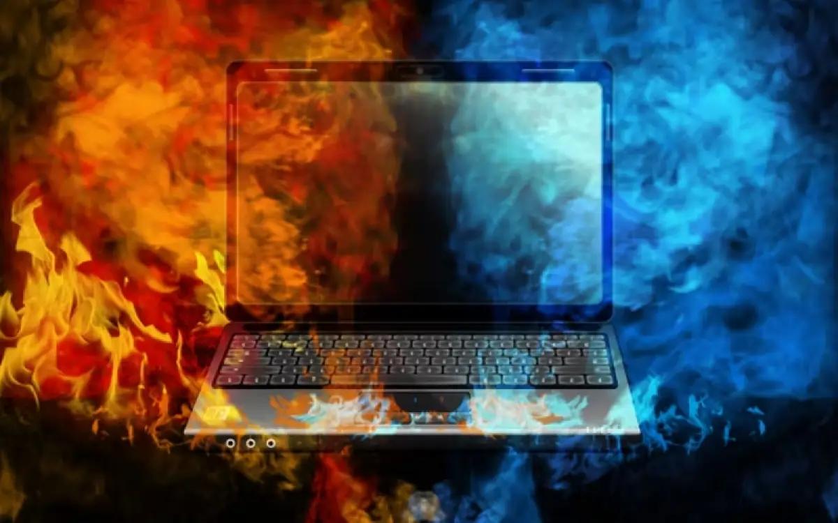 Ilustrasi laptop dengan suhu terlalu tinggi (FOTO: Make use of)