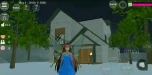 Rumah hantu di Sakura School Simulator. (Sumber: Youtube Sakura Star)