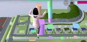 Parkour di Sakura School Simulator. (Sumber: App Brain)