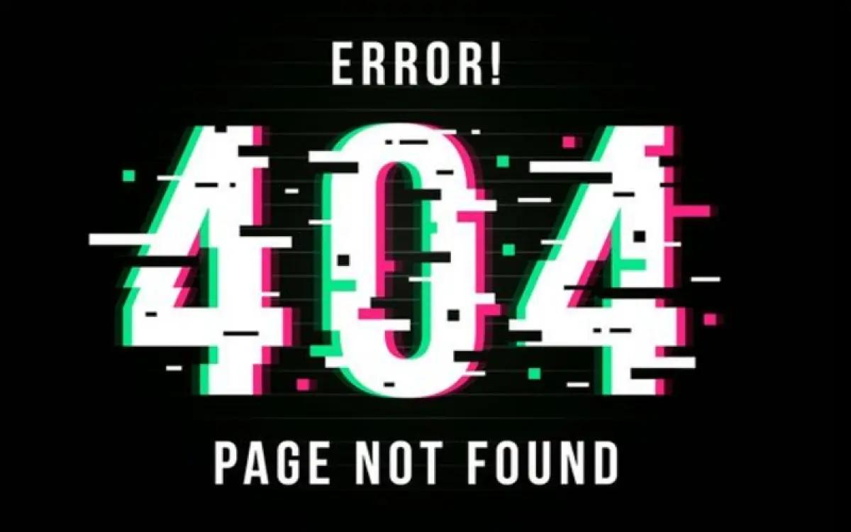 Ilustrasi error 404 not found (FOTO: pinterest.com)