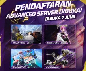 Jadwal Pendaftaran Free Fire Advance Server 2024 (FOTO: Instagram.com/@freefirebgib)