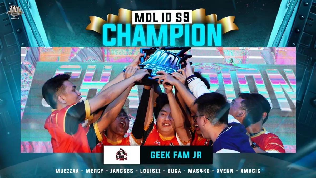 Sejarah Baru, Geek Fam Jr Juara MDL Indonesia Season 9 (FOTO: Moonton)