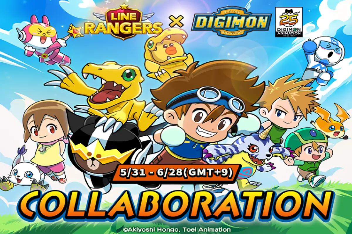 Kolaborasi Line Rangers dan Digimon Adventure (FOTO: Dok. Line Rangers)