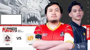 Geek Fam Sukses Pulangkan RRQ Hoshi di Hari Pertama Playoff MPL ID Season 13 (FOTO: MPL ID)