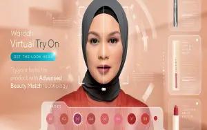 Virtual Try-On, yang menjadi solusi percobaan produk makeup secara virtual yang aman dan nyaman bagi konsumen di situs resmi Wardah. (FOTO: dok,Wardah Cosmetics)