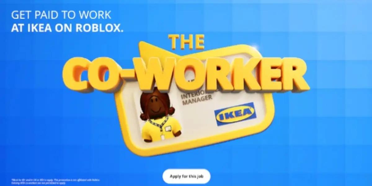 Lowongan kerja IKEA di Roblox. (Sumber: IKEA)