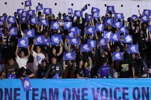 Meriah, suasana pertandingan hari pertama playoff MPL ID Season 13 di Jakarta International Velodrome, Rabu (5/6/2024). (FOTO: Moonton)