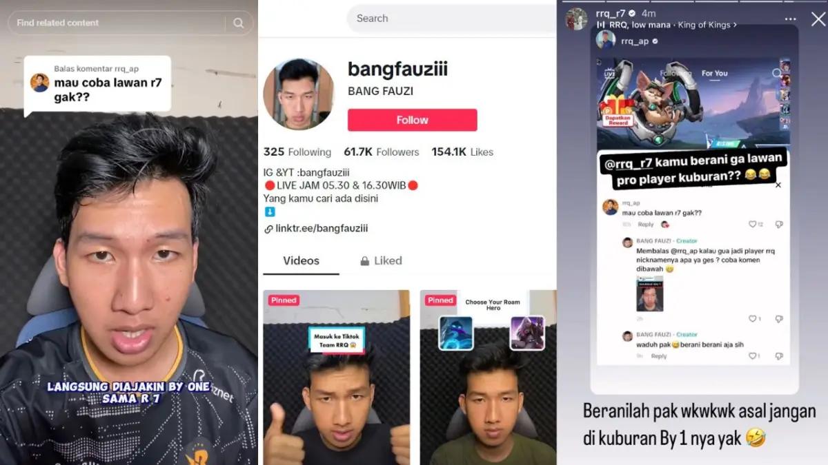 Player MLBB yang memilih bermain di kuburan demi ningkatin skill. (FOTO: Tiktok/BangFauzi)