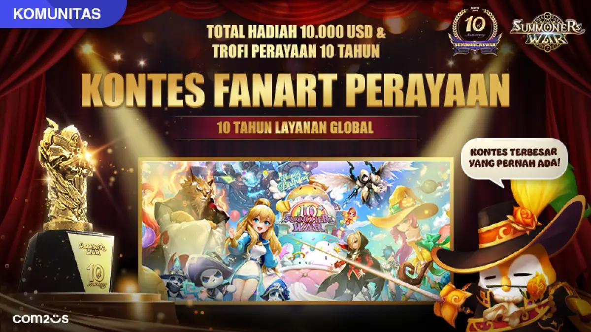 Summoners War: Sky Arena atau Summoners War mengadakan kontes fanart. (FOTO: Com2uS)