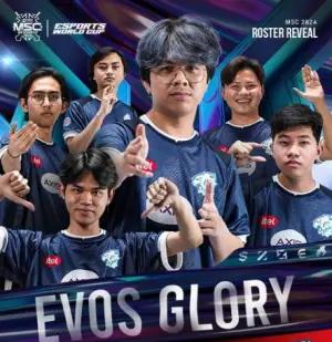 Roster Evos Glory di MSC 2024 (FOTO: Instagram/mpl.id.official)