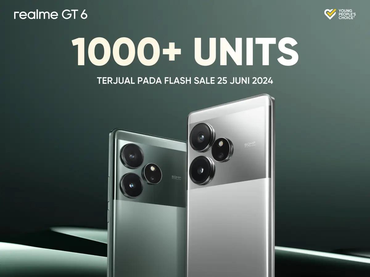 Penjualan Realme GT 6 diluar dugaan. (FOTO: dok.realme Indonesia)