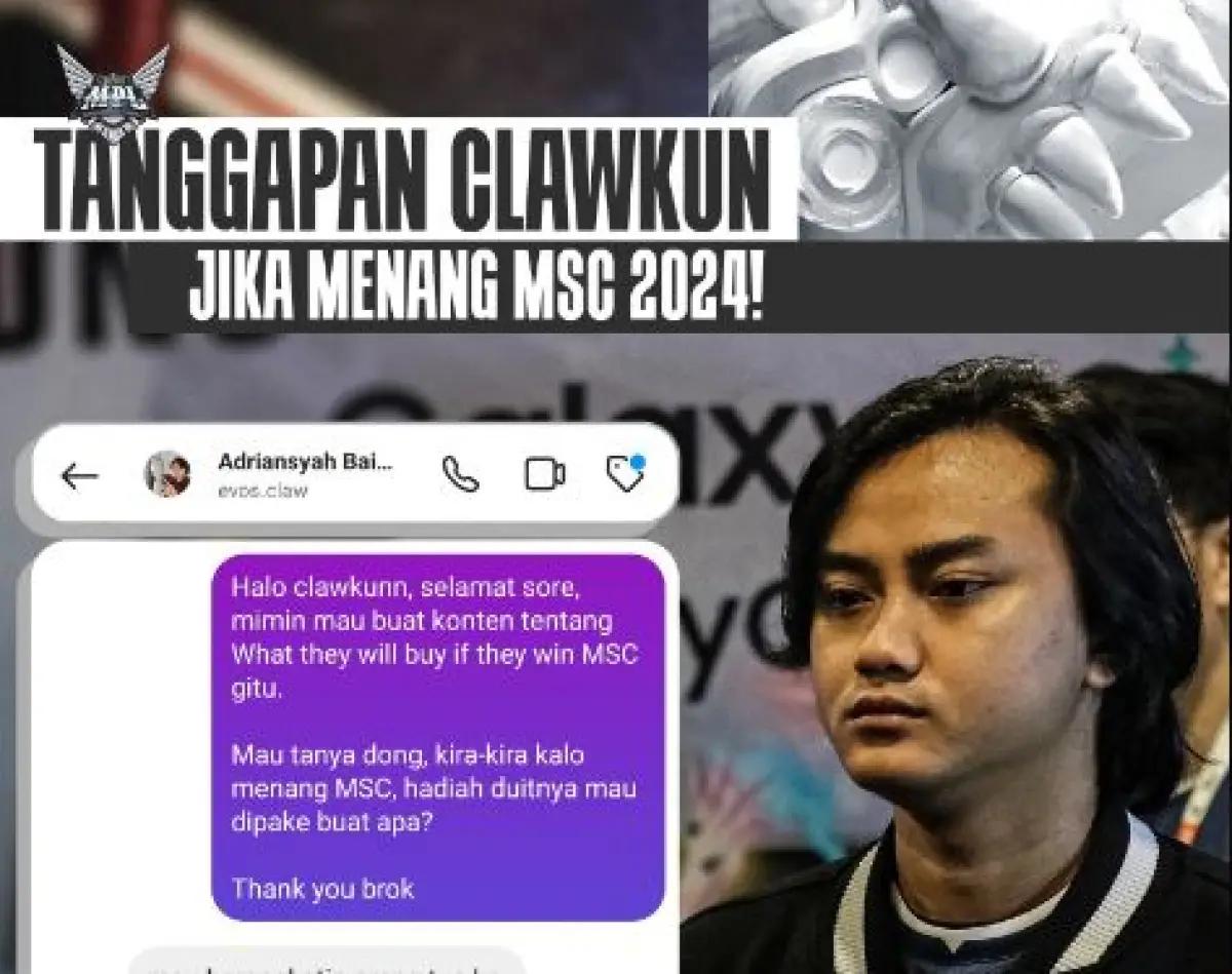 Claw Kun Evos Glory. (Sumber: Instagram.com/@mpl.id.official)