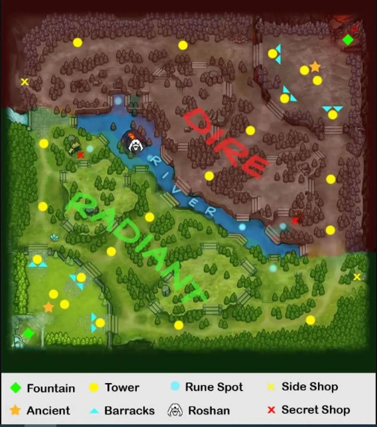 Map Dota 2 atau Summoner's Rift (FOTO: Dok. Dota 2)