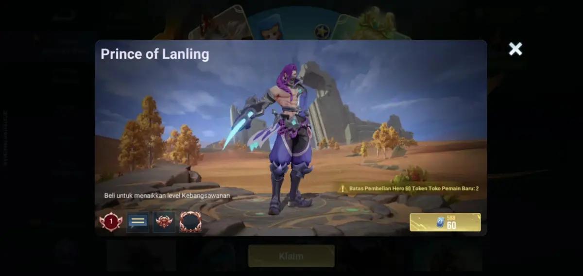 Rekomendasi Hero yang Cocok Untuk Jadi Rekan Satu Tim Prince of Lanling (FOTO: Dok.Indogamers.com)