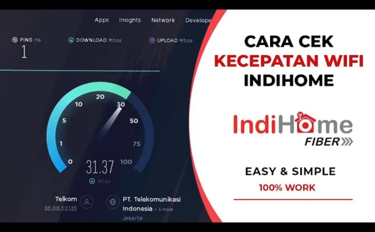 Ilustrasi cek kecepatan akses internet IndiHome (FOTO: youtube.com/CCTV Update)