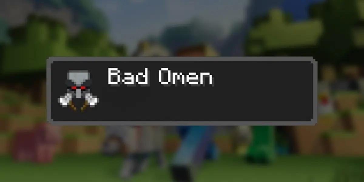 Bad Omen di Minecraft. (Sumber: Pocket Gamer)