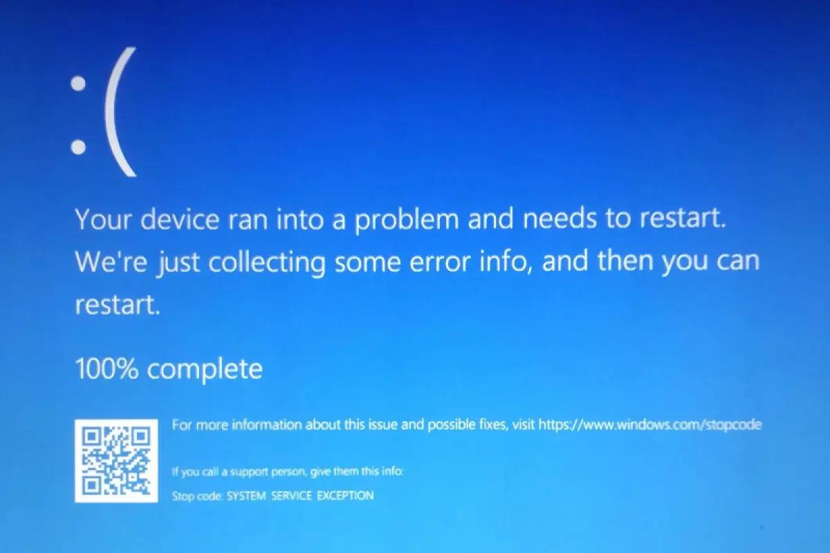 Ilustrasi perangat Windows Blue Screen (FOTO: windowsreport.com)