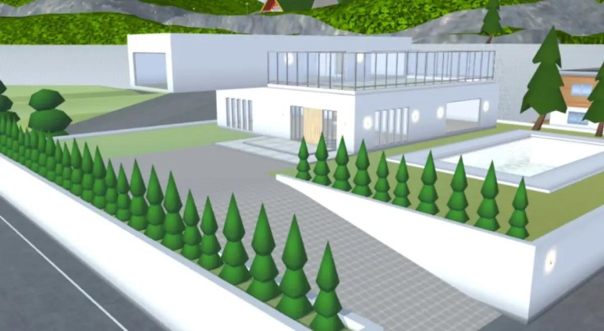 Bangunan di Sakura School Simulator. (Sumber: Sakura School Fandom)