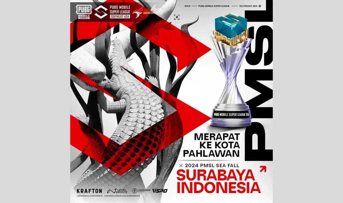 Kota Surabaya resmi lokasi 2024 PMSL SEA Fall (FOTO: Instagram/@pubgmobile.esports.id)