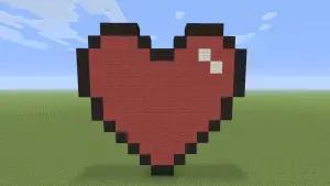 Ilustrasi hati di game Minecraft. (Sumber: Rocket Zero)