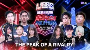 Rivalitas sengit Indonesia vs Filipina diwujudkan di ajang Libas SEA Arena.