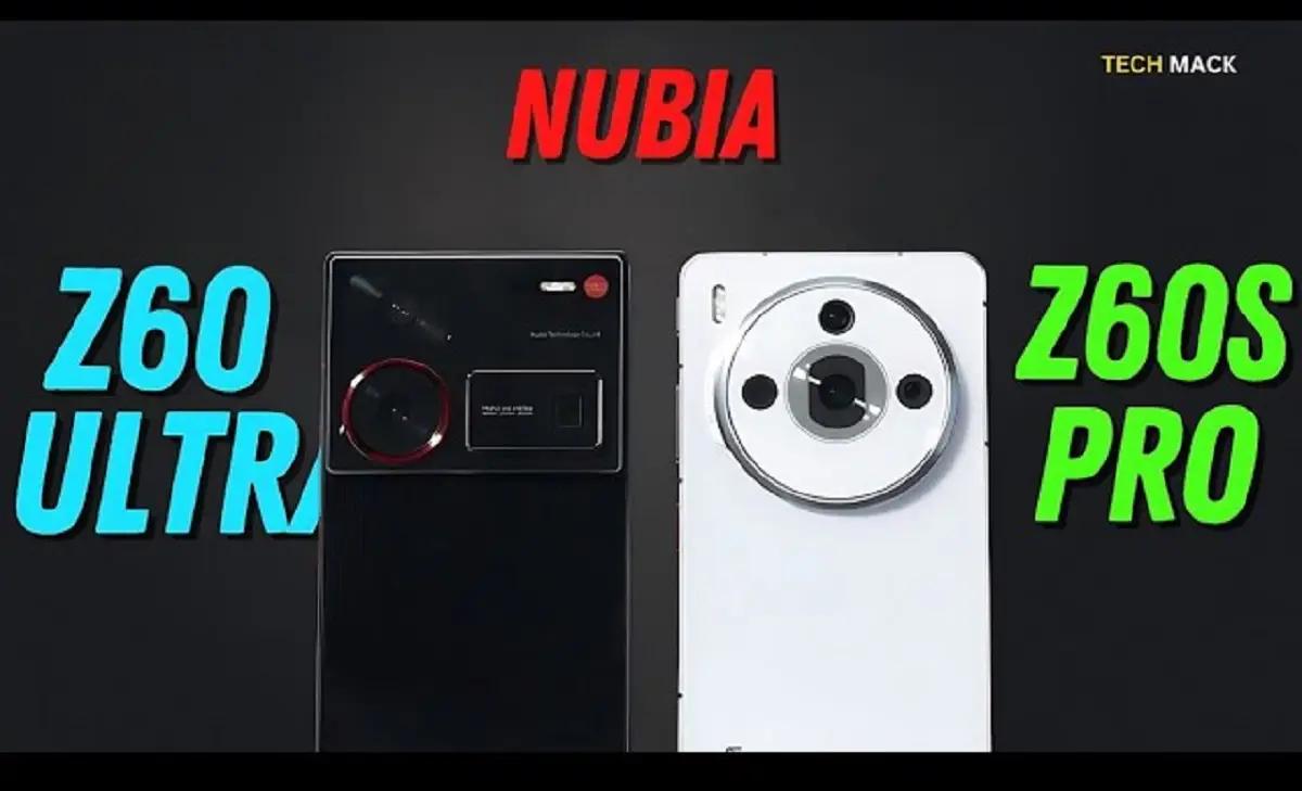 Nubia Z60 Ultra Leading Version dan Nubia Z60S Pro (FOTO: YouTube/Tech Mack)