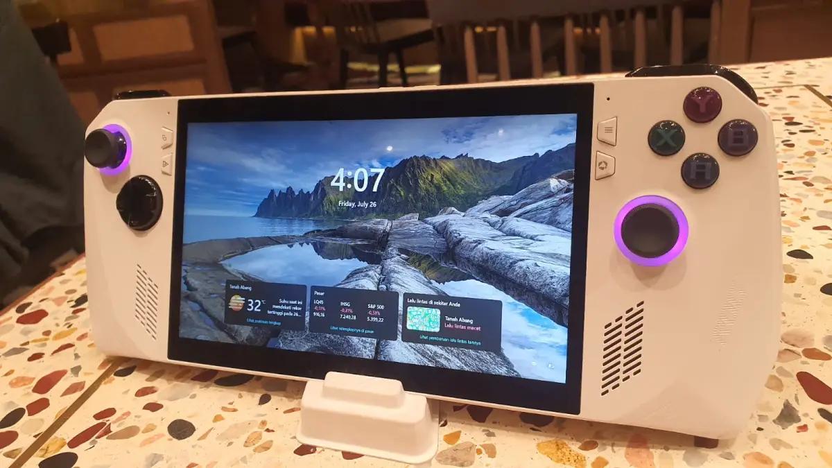 ROG Ally Handheld gaming PC (FOTO: Indogamers.com/Ica Juniyanti)