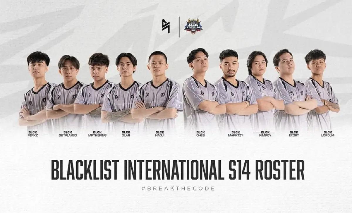 Roster Blacklist International di MPL PH S14 (FOTO: Instagram/@blacklistintl)