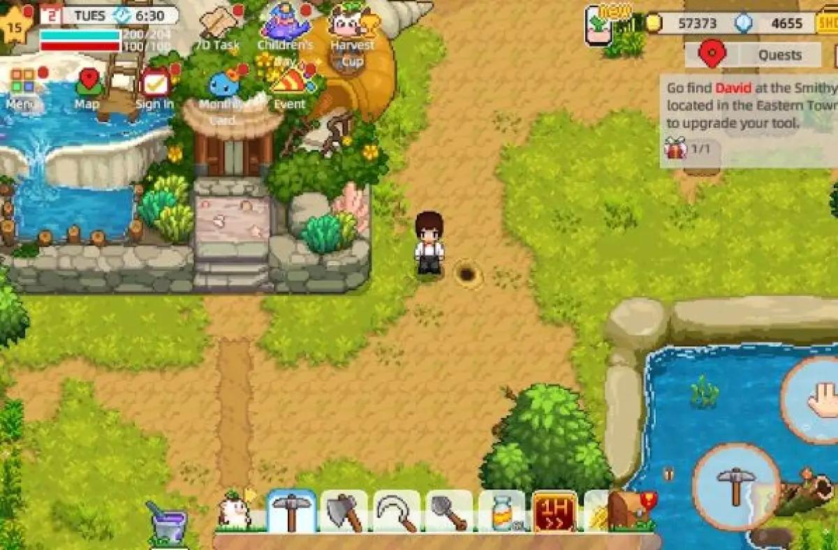 Harvest Town, game mirip Harvest Moon yang sudah diunduh sampai 5 juta lebih di PlayStore.