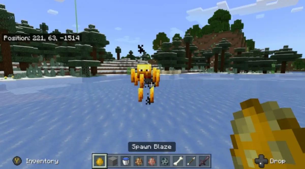 Blaze di game Minecraft. (Sumber: IGN)