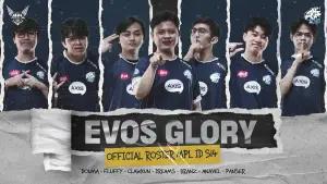 Roster Evos Glory di MPL ID S14 (Foto: YouTube/EVOS TV)