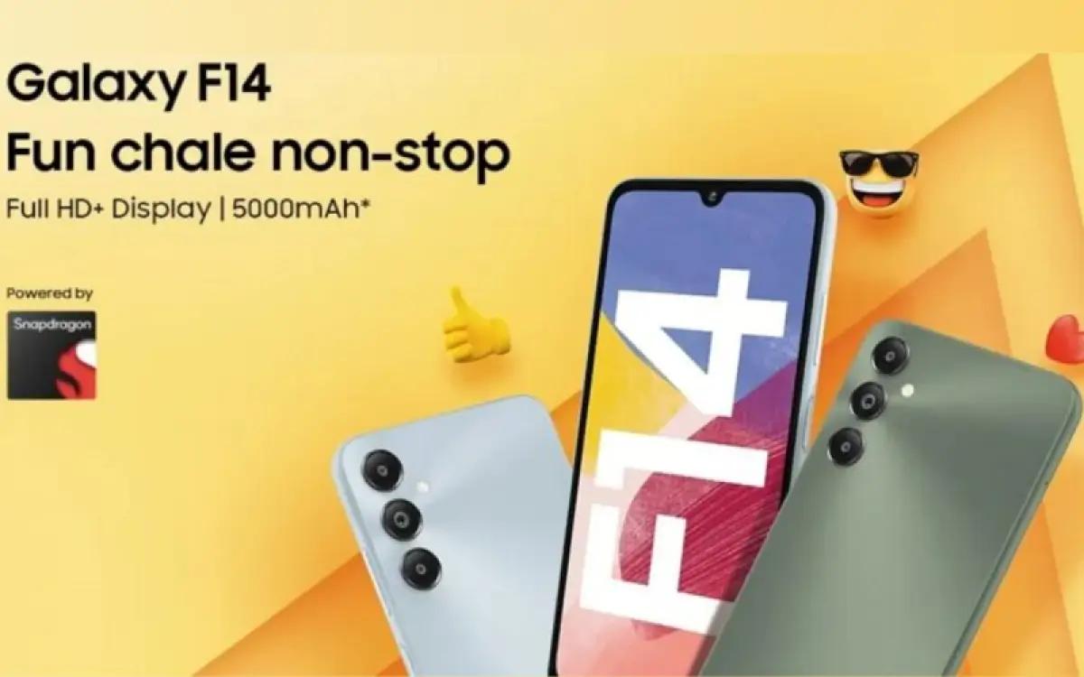 Samsung Galaxy F14 4G yang hadir dengan chipset Snapdragon 680 (FOTO: sammyfans.com)