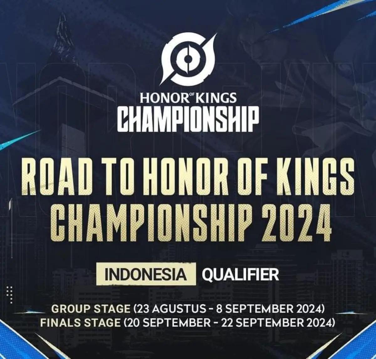 Jadwal Kualifikasi babak regional  Honor of Kings Championship 2024 (FOTO: Dok.HonorogKings)