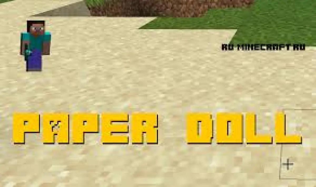 Boneka kertas di game Minecraft. (Minecraft)