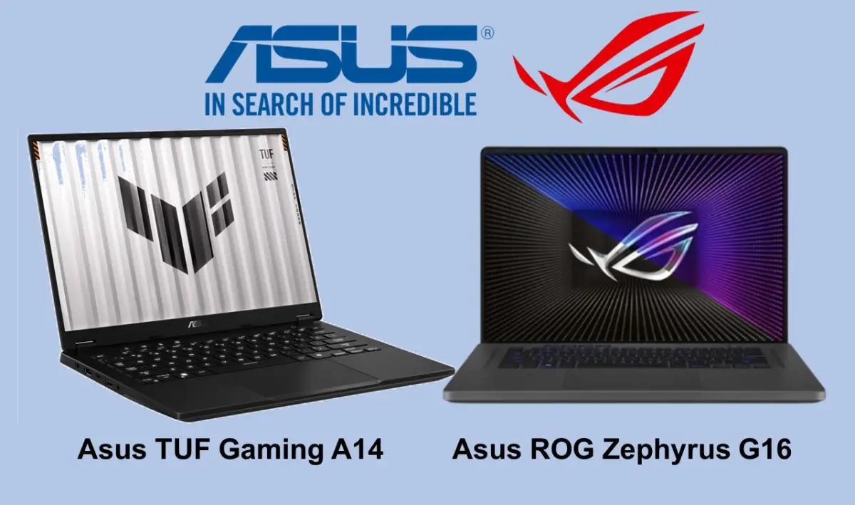 Asus TUF Gaming A14 dan ROG Zephyrus G16 (Foto: Asus)
