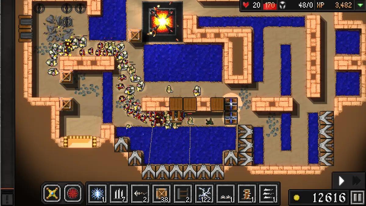 Dungeon Warfare 2, salah satu game tower defense terbaik di iOS. (Sumber: App Store)