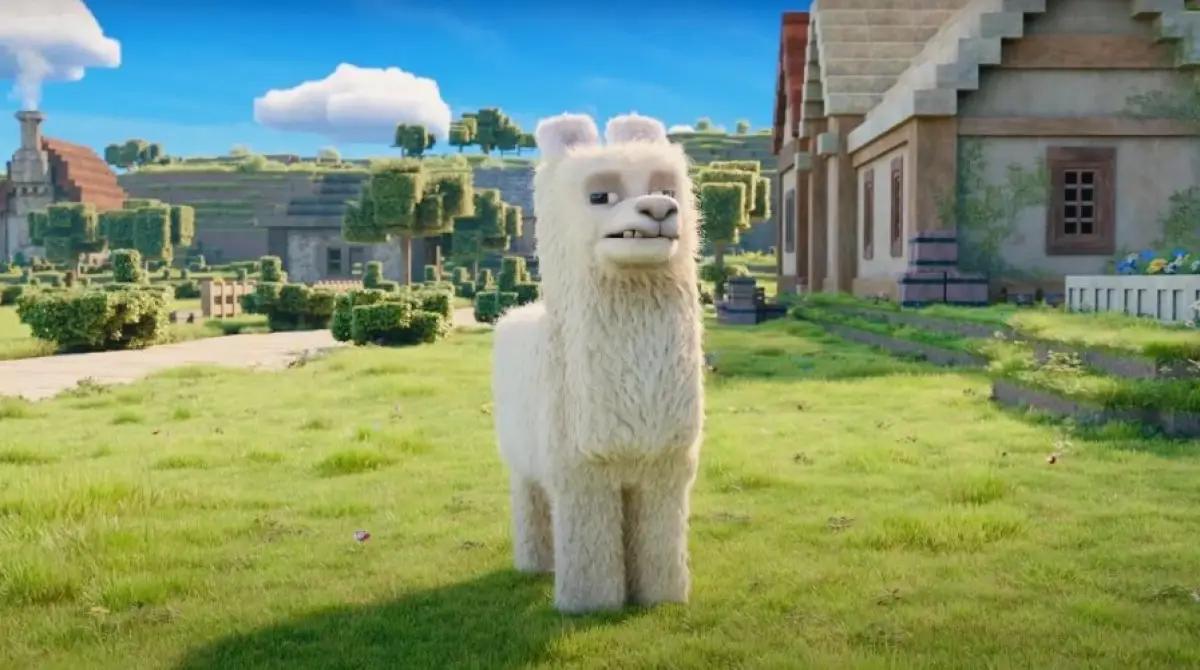 Llama di Minecraft Movie. (Sumber: Warner Bross)