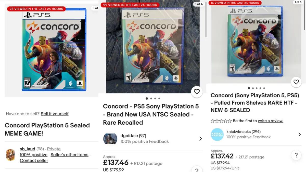 Sejak Sony menutup game Concord, banyak pihak menjual versi fisik dari game tersebut dengan harga mahal. (Sumber: Video Gamer)