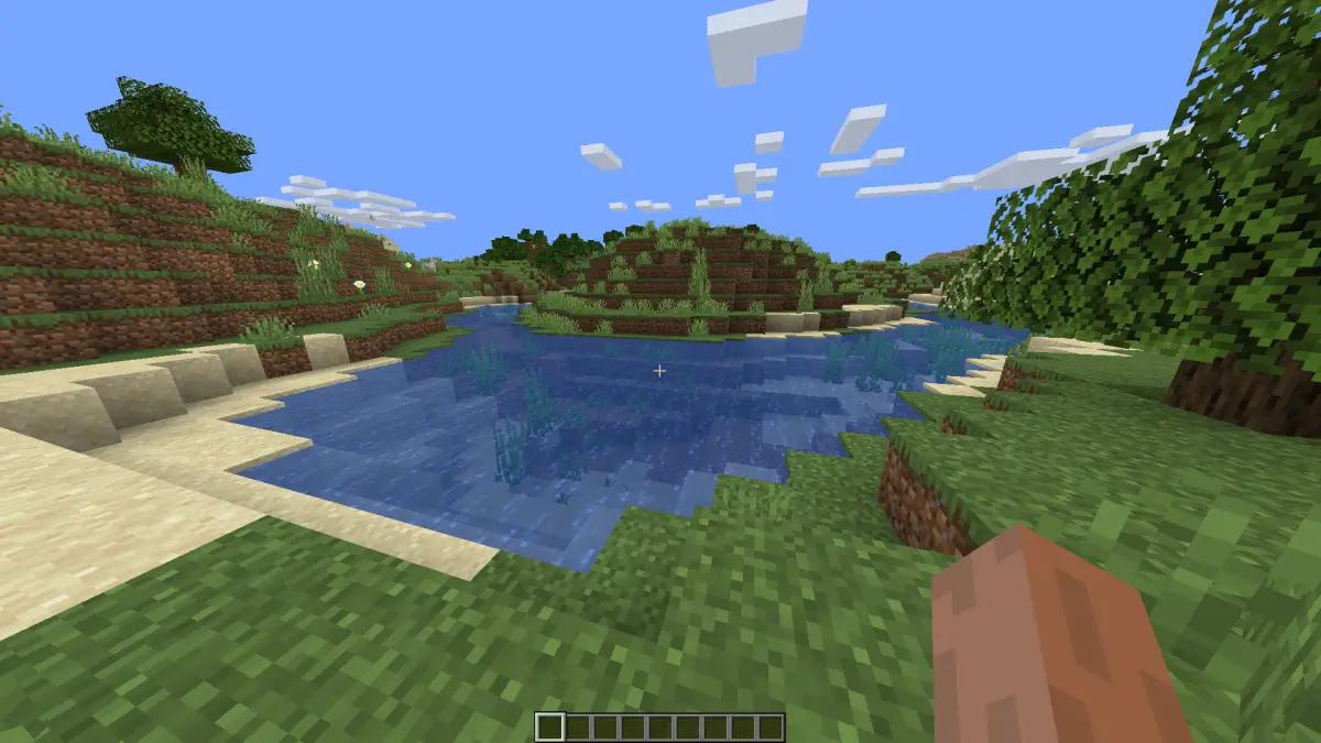 Danau di game Minecraft. (Sumber: Minecraft)