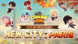 BTS Cooking On tambahkan Kota Paris dalam updatenya. (FOTO: Com2uS)