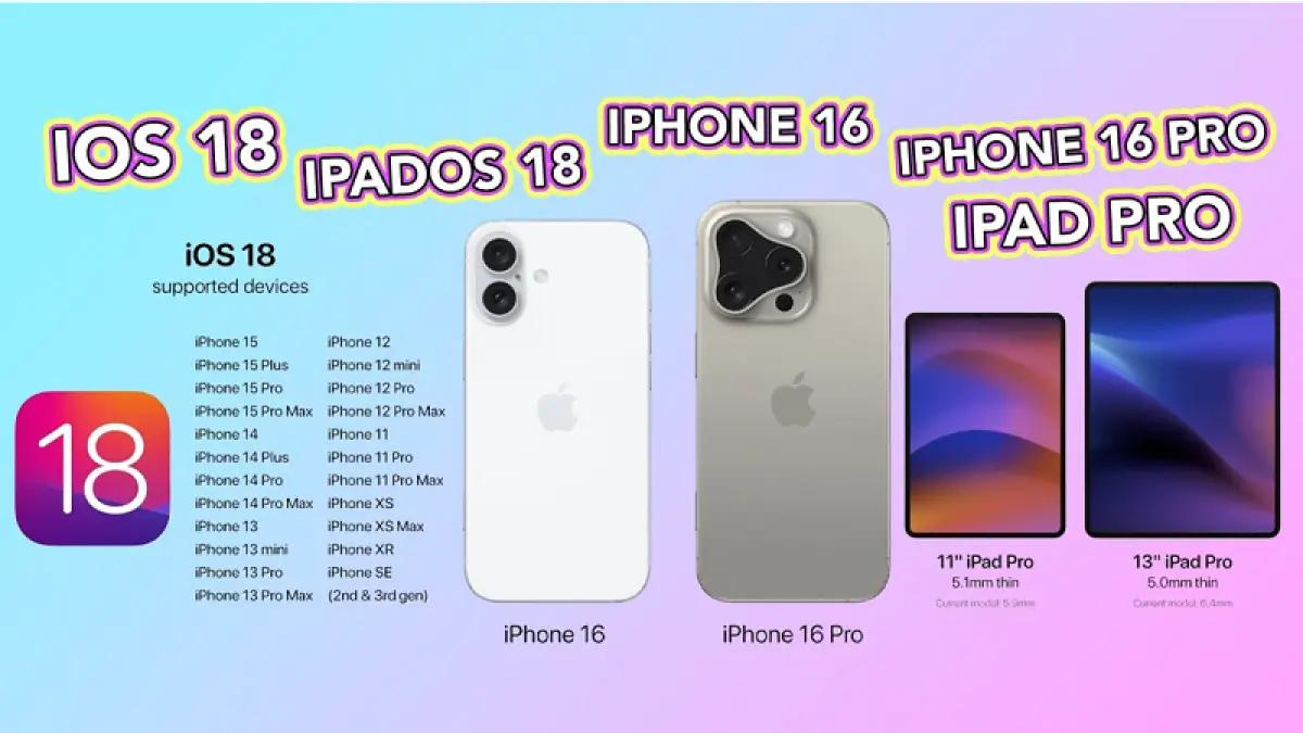 Ilustrasi perangkat Apple yang akan kebagian update iOS 18 (FOTO: youtube.com/Ichsan Zulfikar)