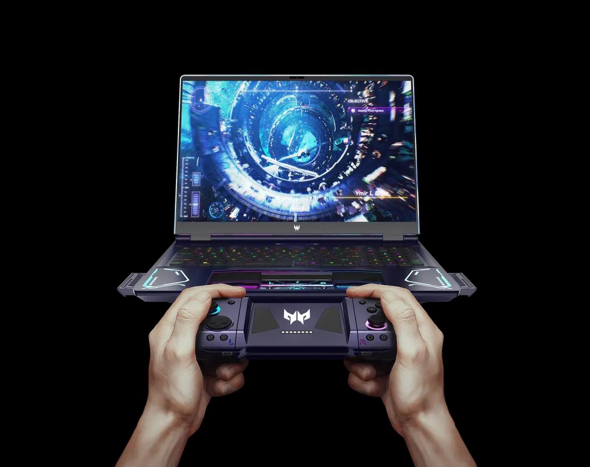 Ilustasi bermain game dengan grafis tinggi di laptop gaming. (FOTO: Asus Indonesia)