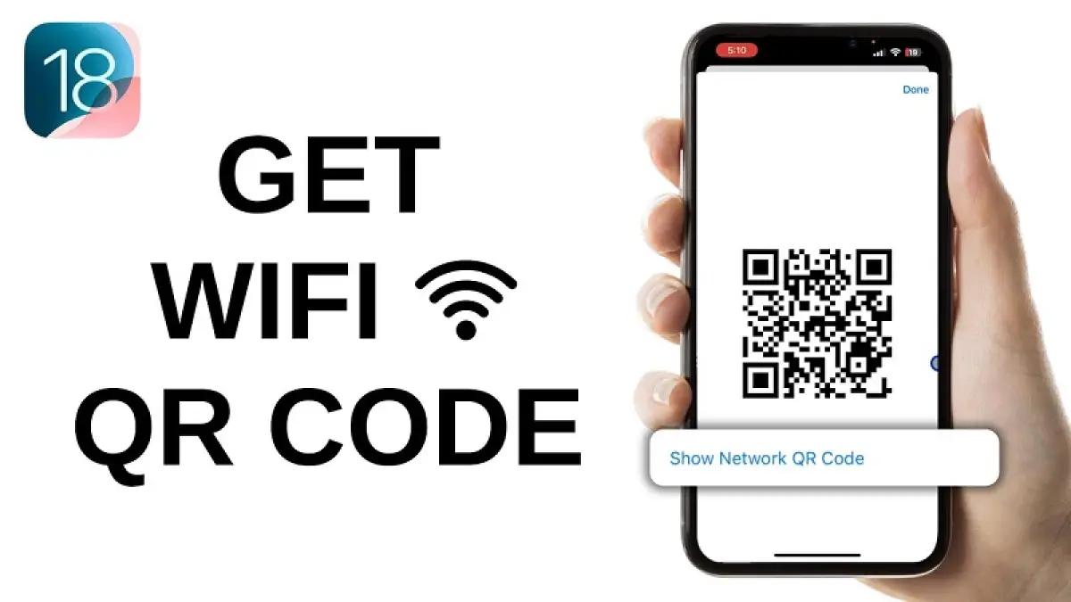 Ilustrasi share password WiFi dengan kode QR, salah satu fitur tersembunyi di iOS 18 (FOTO: youtube.com/How2Guides)