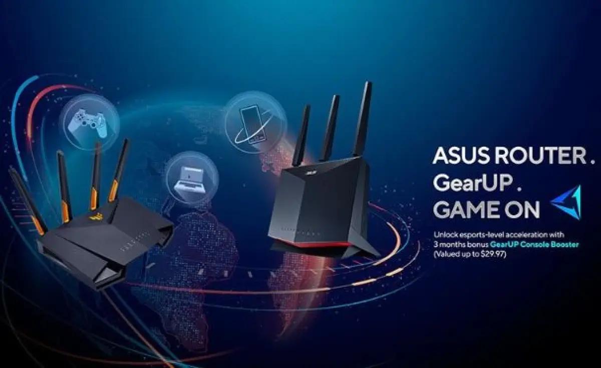 Layanan stabilisasi jaringan game GearUP Booster dan produsen perangkat keras ASUS. (FOTO: Dok. Asus)