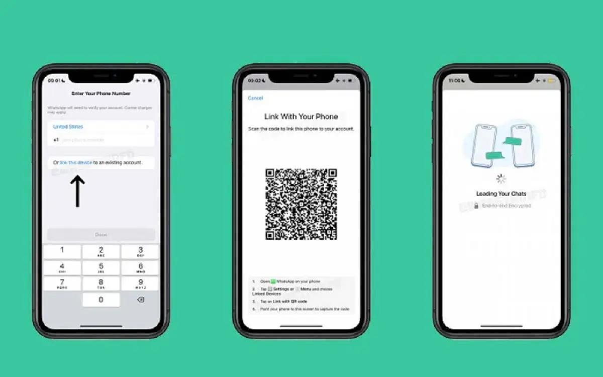 Ilustrasi cara login satu nomor WhatsApp ke dua HP dengan companion mode (FOTO: Gizbot)