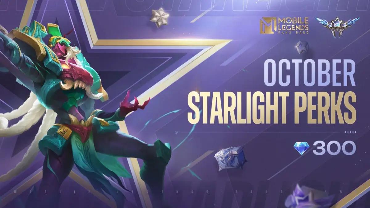 Mobile Legends Oktober 2024 Starlight Pass, Skin Starlight Baru Zhask dan Semua Hadiah Menariknya! (FOTO: MOONTON Games)