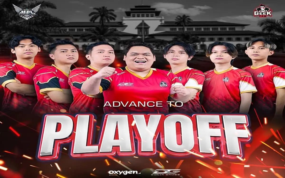 Geek Fam lolos play-off MPL ID Season 14. (FOTO: Instagram/geekfamid)