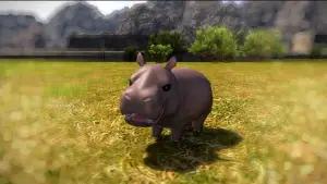 Minion Hippo Calf di game Final Fantasy. (Sumber: Square Enix)