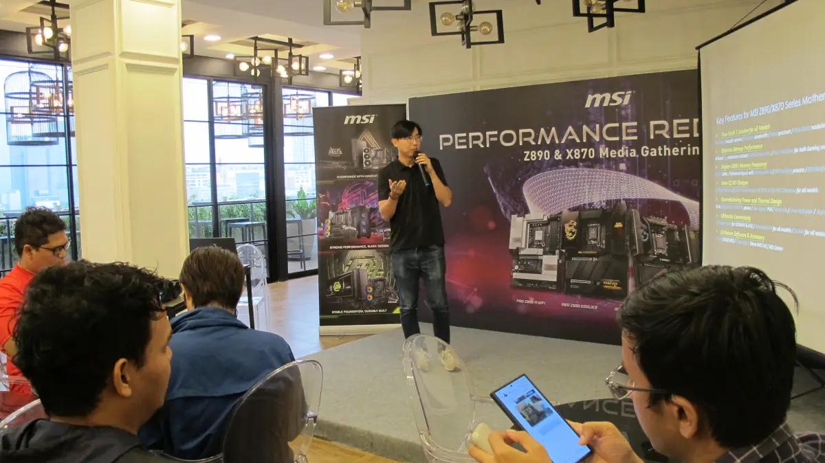 MSI Indonesia Perkenalkan Motherboard Terbaru Z870 dan X870 dalam Acara "Performance Redefined" (FOTO: Indogamers/Rozi)