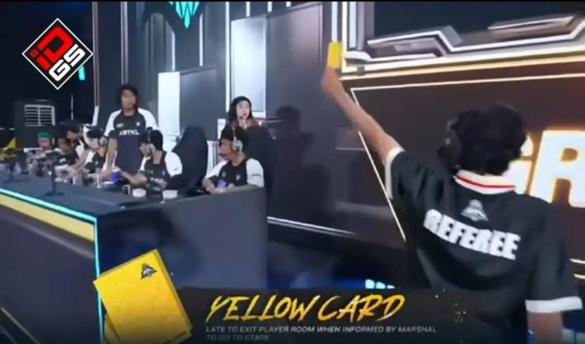 Kartu Kuning SRG dan Team Vamos MPL Malay Season 14 (FOTO: Tangkap Layar:Instagram.com/Indogamers.com)
